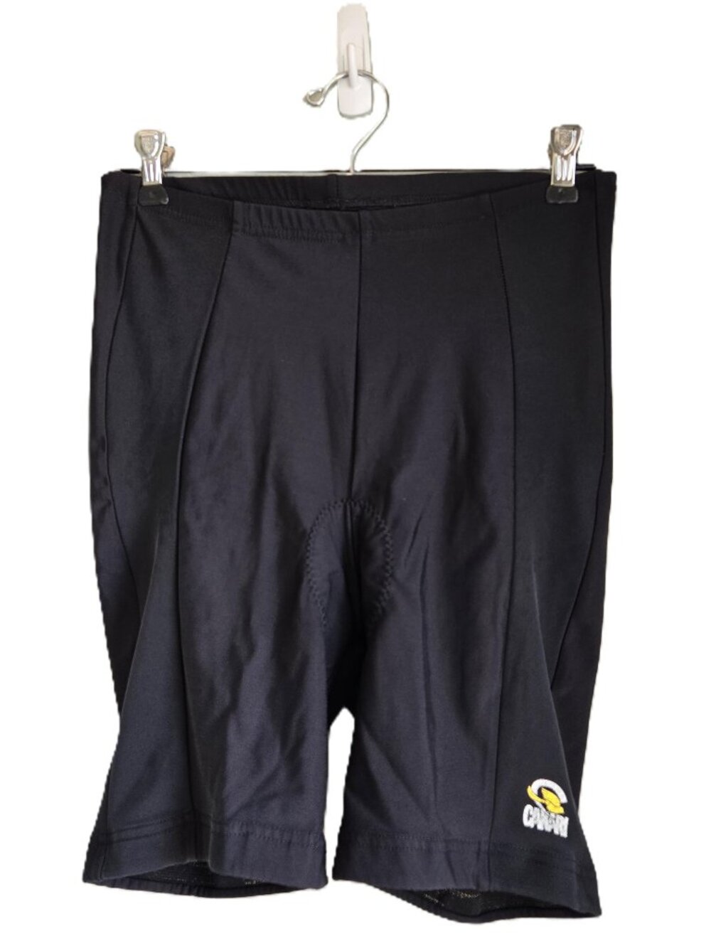 CANARI Unpadded Black Lycra Biking Cycling Triathalon Stretch Shorts Women's XL
